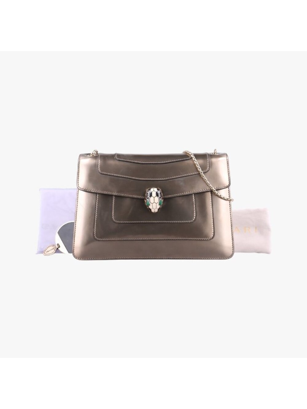Bvlgari Serpenti Forever Gold Enamel AC